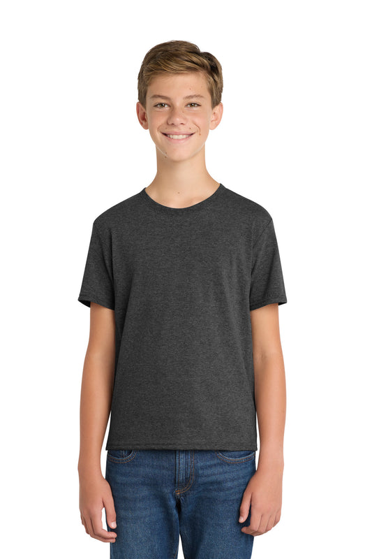 Port & Co Youth Fan Favorite  Blend Tee. PC455Y in Black Heather