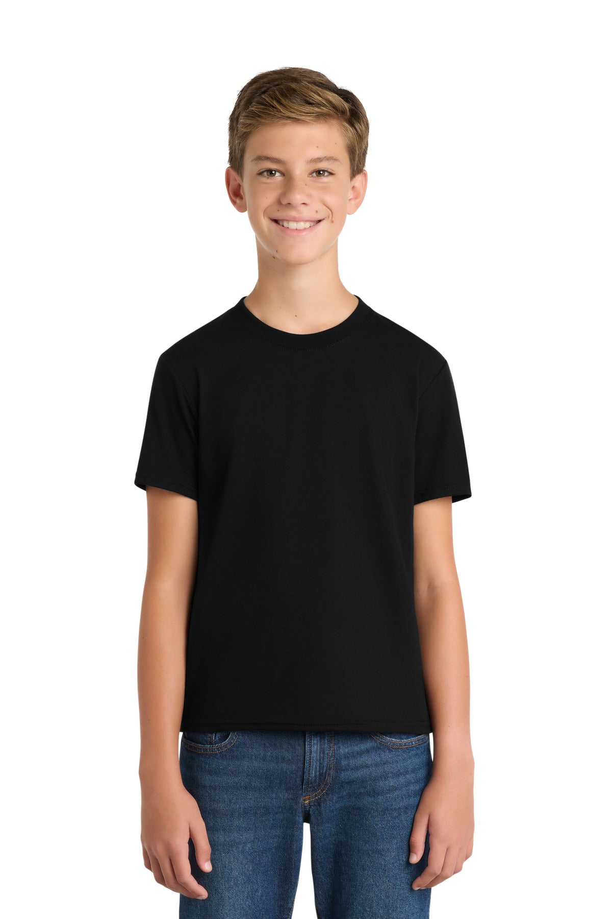 Port & Co Youth Fan Favorite  Blend Tee. PC455Y in Jet Black