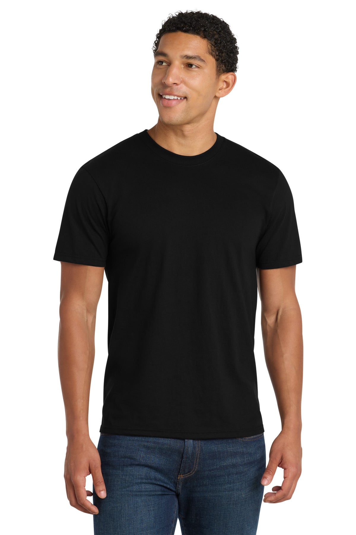 Port & Co Fan Favorite Blend Tee. PC455 in Jet Black