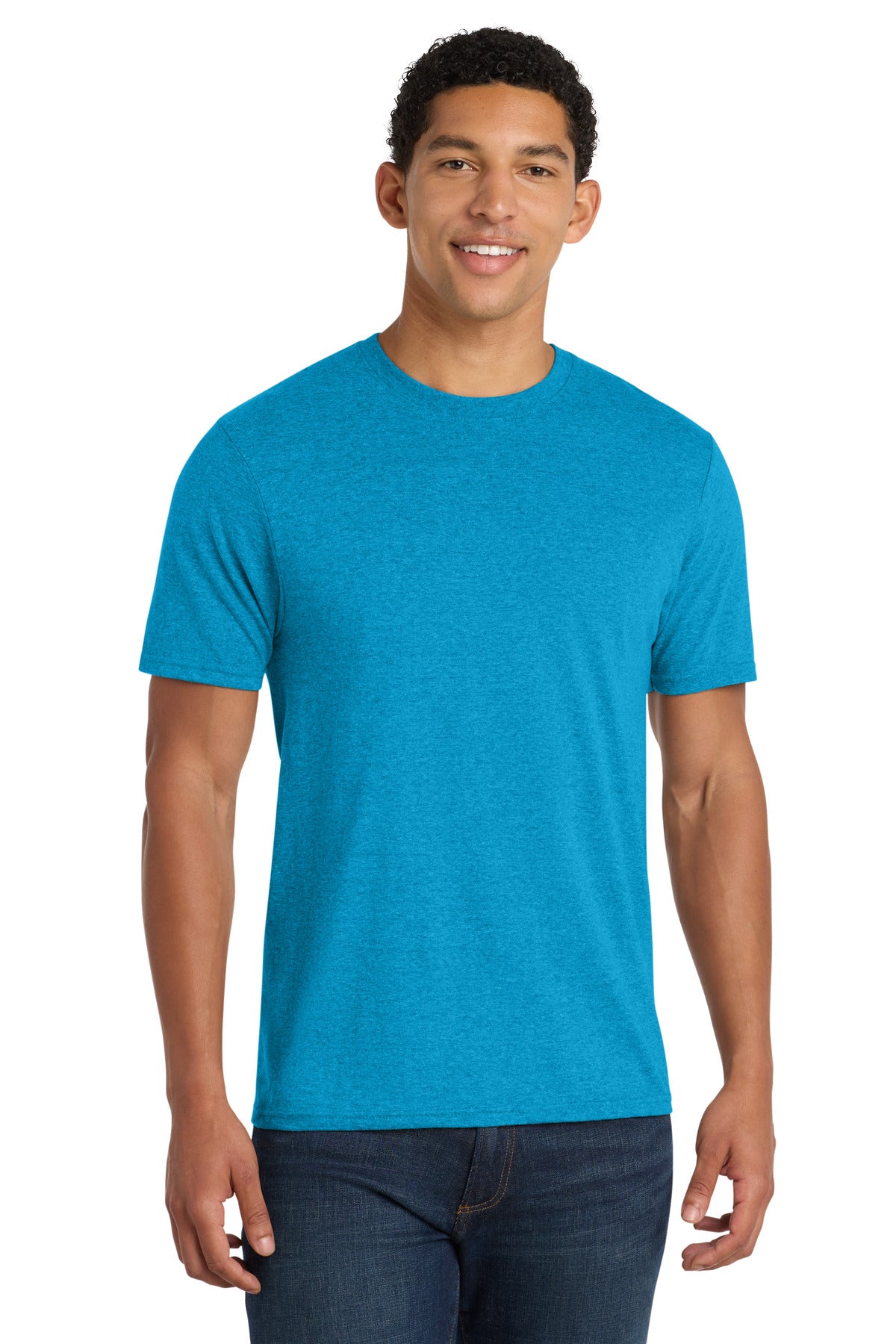 Port & Co Fan Favorite Blend Tee. PC455 in Sapphire Heather