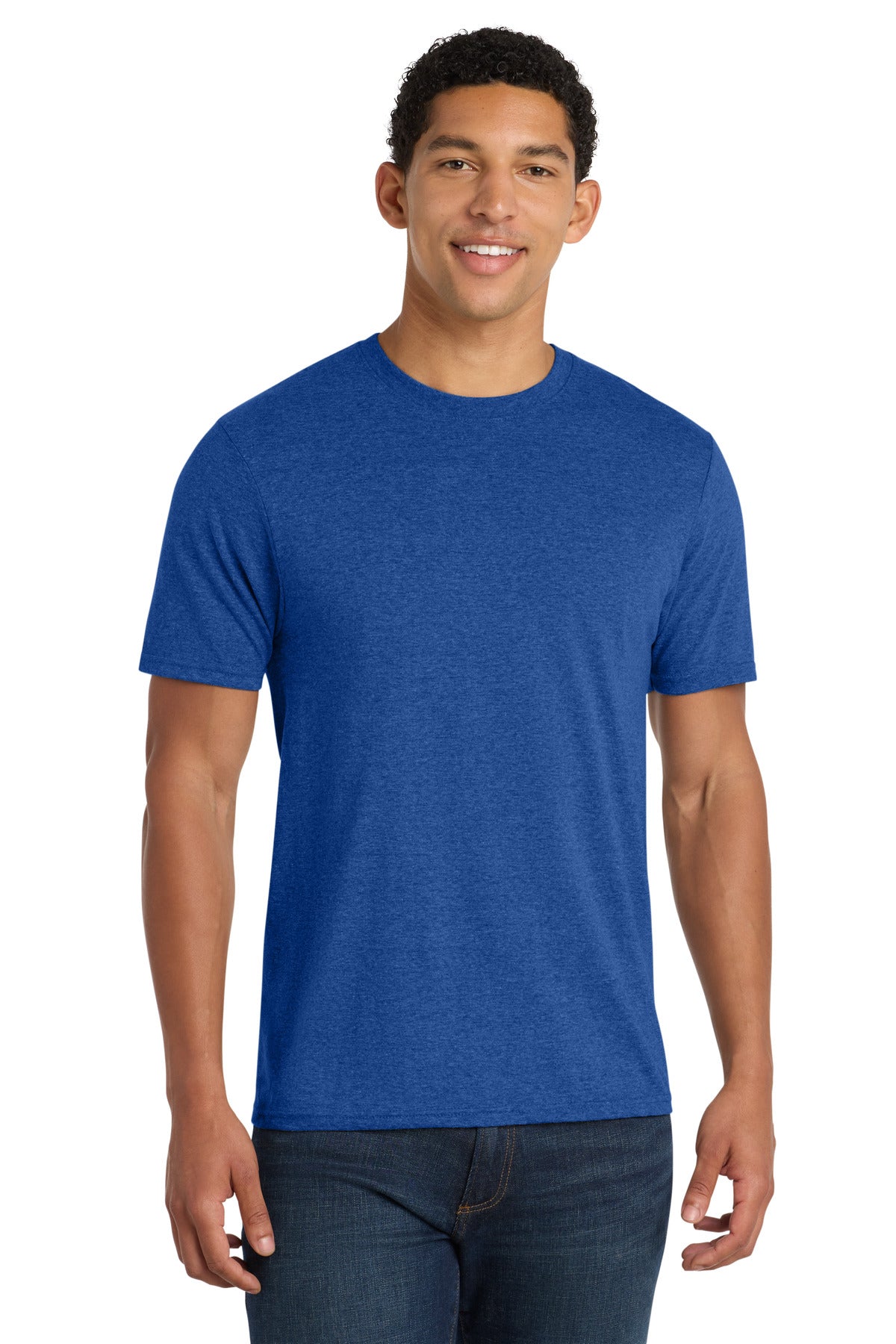 Port & Co Fan Favorite Blend Tee. PC455 in True Royal Heather