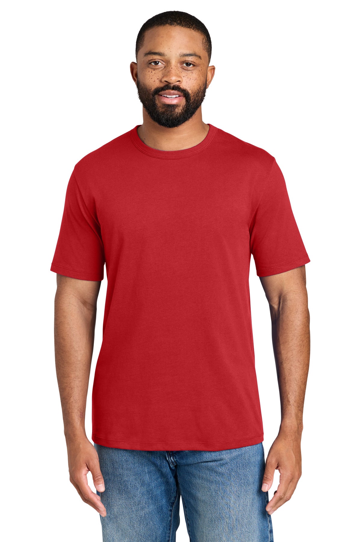 Port & Co Fan Favorite Varsity Tee PC460 in Bright Red