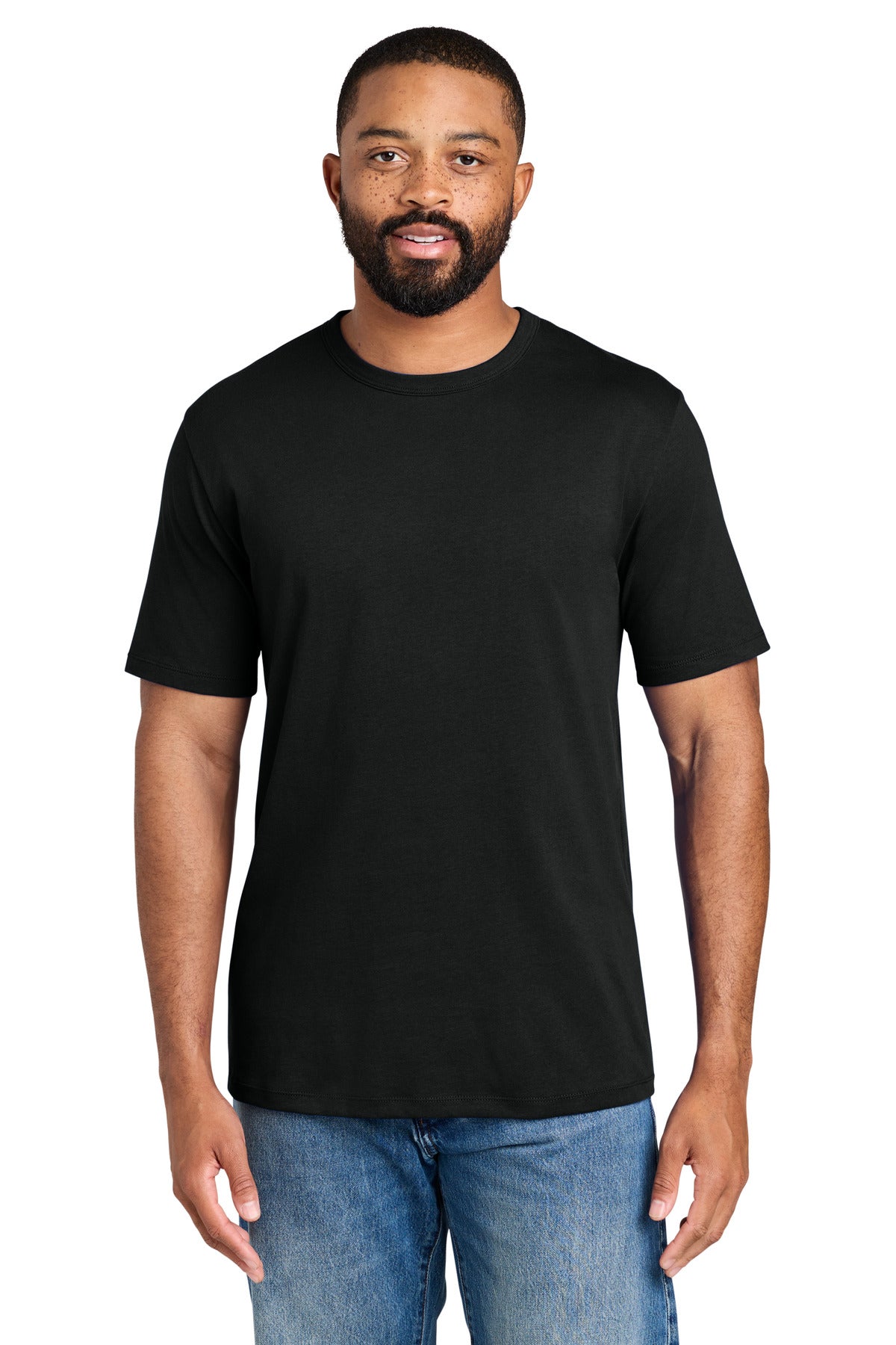 Port & Co Fan Favorite Varsity Tee PC460 in Jet Black