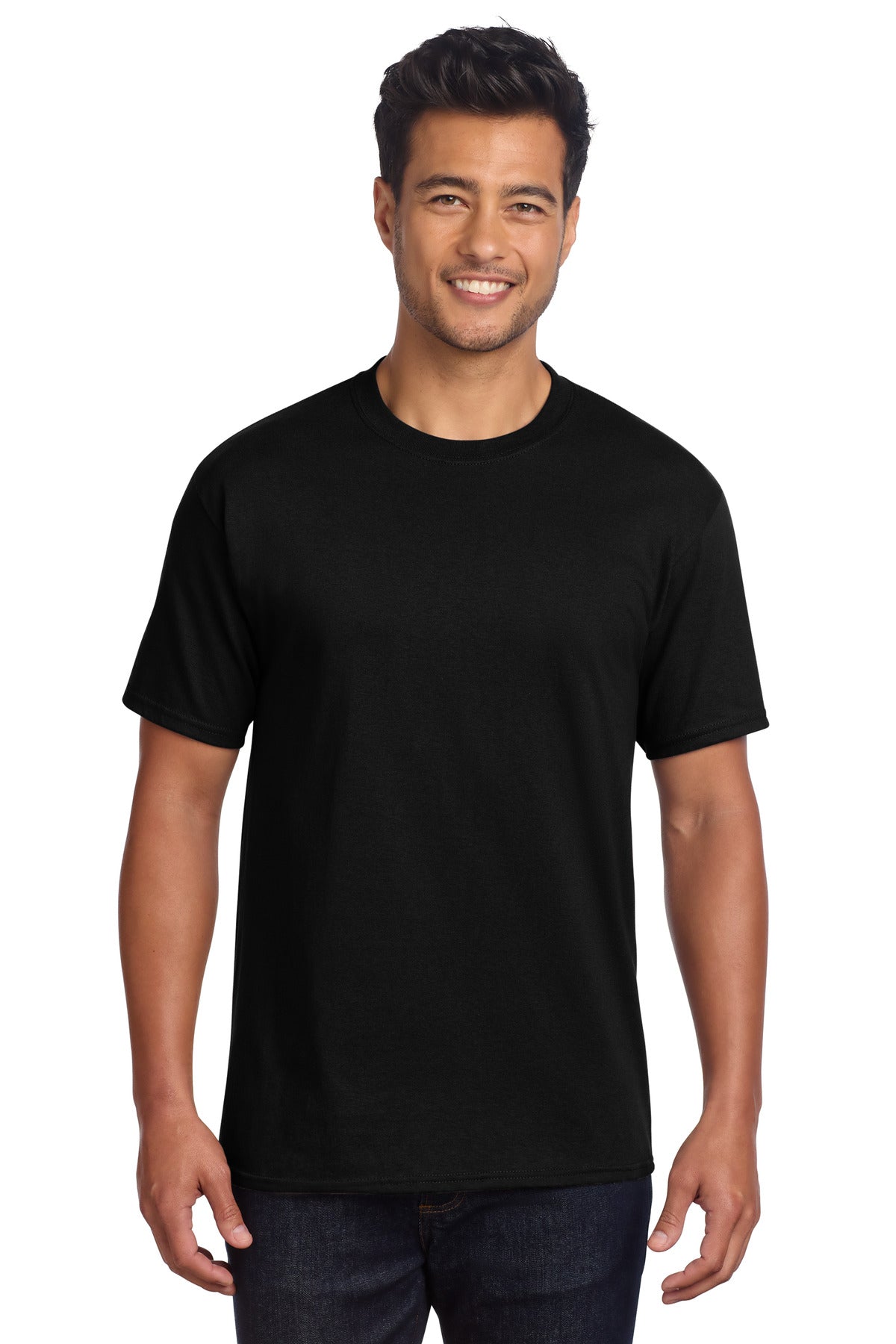 Port & Co Core Cotton DTG Tee PC54DTG in Jet Black