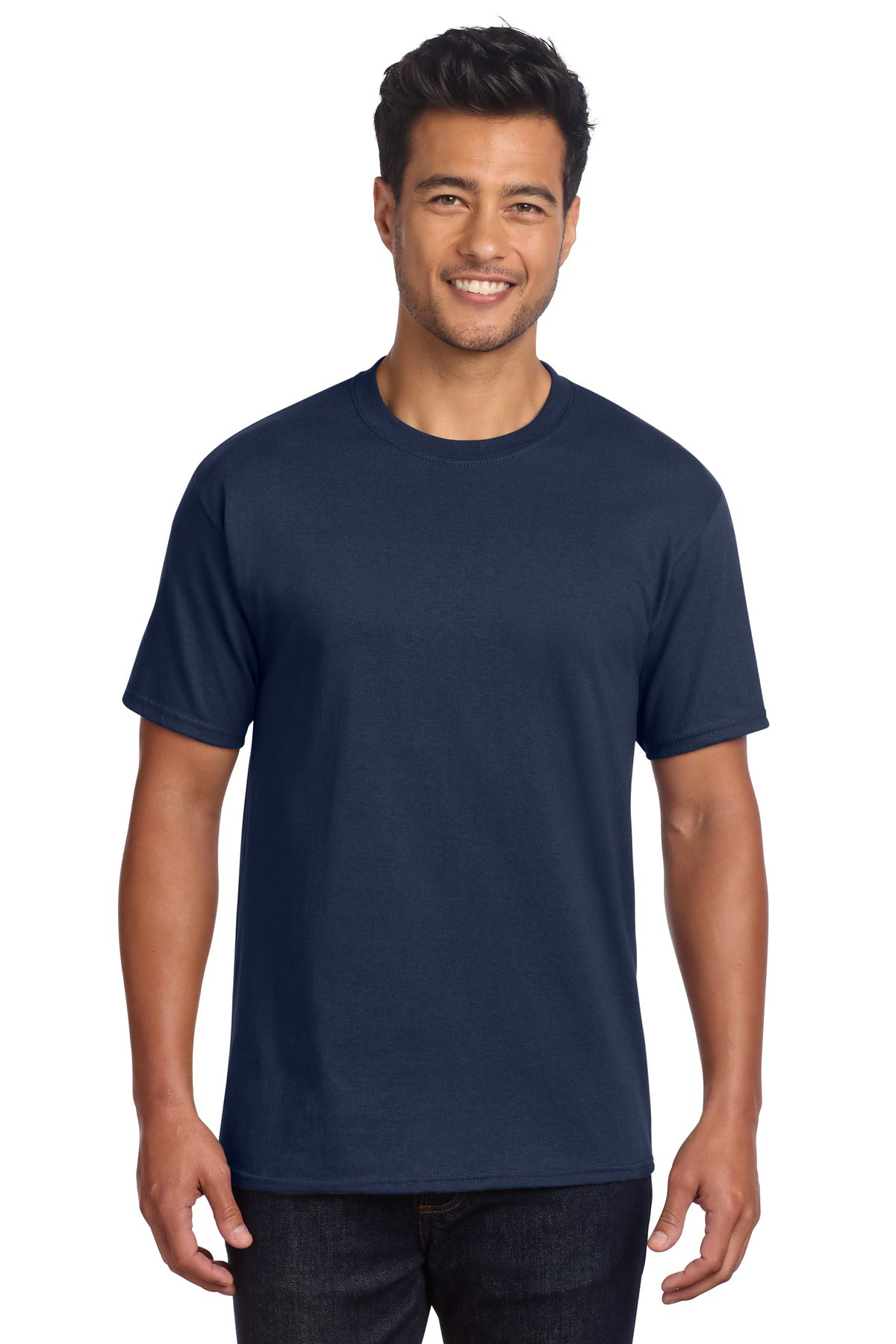 Port & Co Core Cotton DTG Tee PC54DTG in Navy