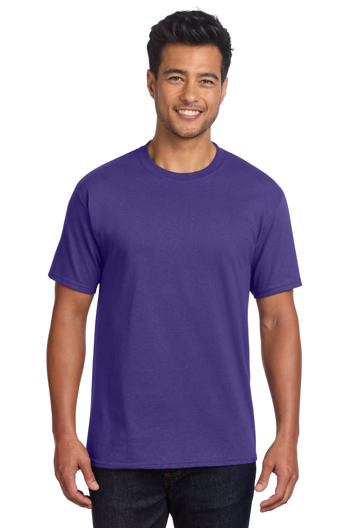 Port & Co Core Cotton DTG Tee PC54DTG in Purple