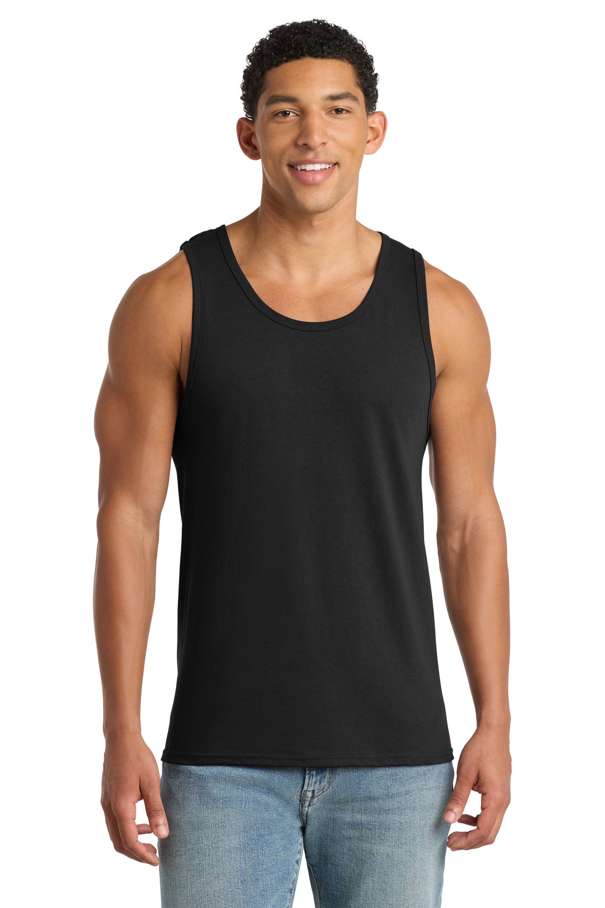 Port & Co Core Cotton Tank Top.  PC54TT in Jet Black