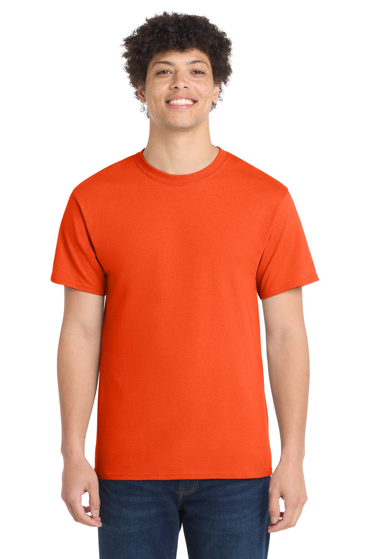 Port & Co Tall Core Cotton Tee PC54T in Orange
