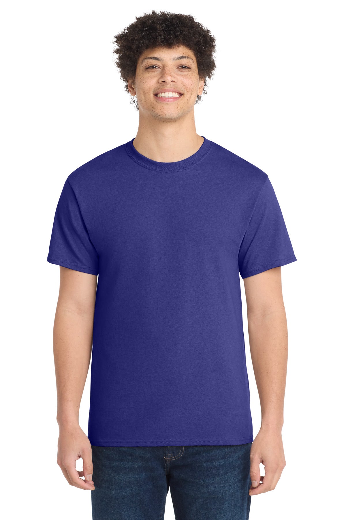 Port & Co Tall Core Cotton Tee PC54T in Purple