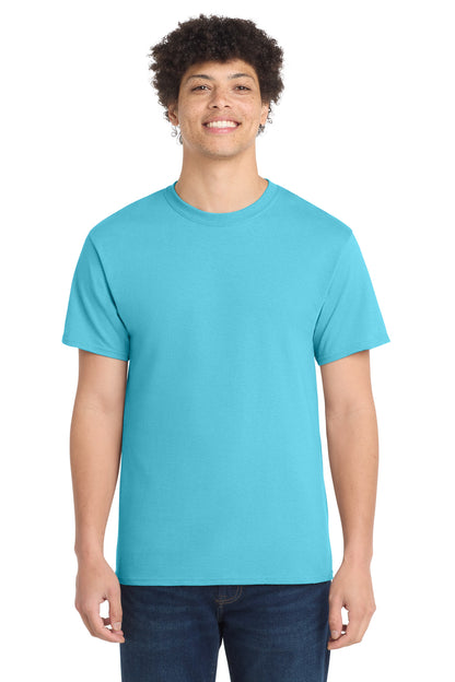 Port & Co Core Cotton Tee. PC54 in Aquatic Blue