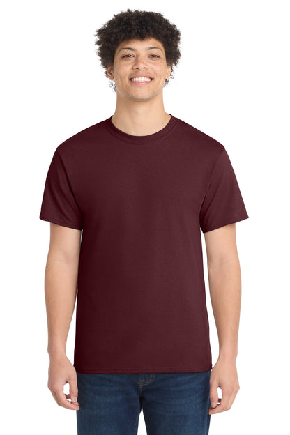 Port & Co Core Cotton Tee. PC54 in Athletic Maroon