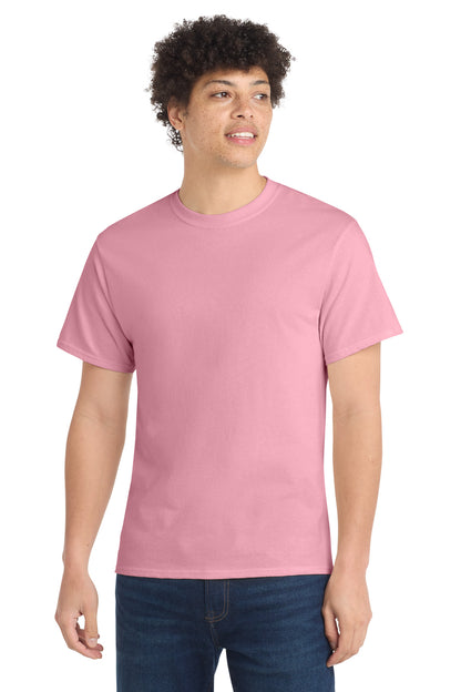 Port & Co Core Cotton Tee. PC54 in Candy Pink