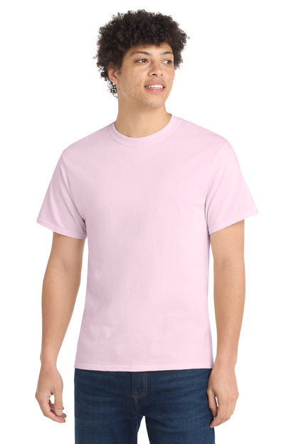 Port & Co Core Cotton Tee. PC54 in Cherry Blossom