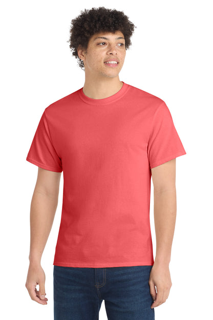 Port & Co Core Cotton Tee. PC54 in Coral