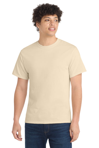 Port & Co Core Cotton Tee. PC54 in Creme