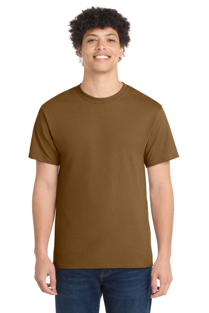 Port & Co Core Cotton Tee. PC54 in Duck Brown