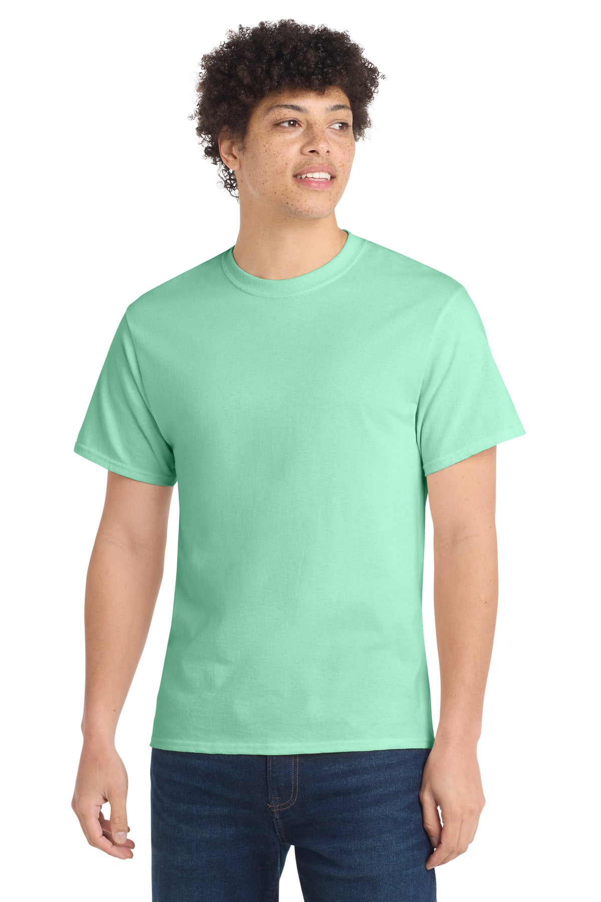 Port & Co Core Cotton Tee. PC54 in Jadeite
