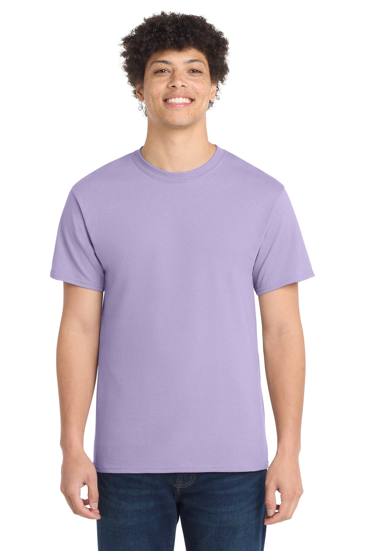Port & Co Core Cotton Tee. PC54 in Lavender