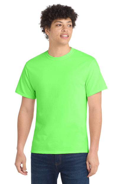 Port & Co Core Cotton Tee. PC54 in Neon Green