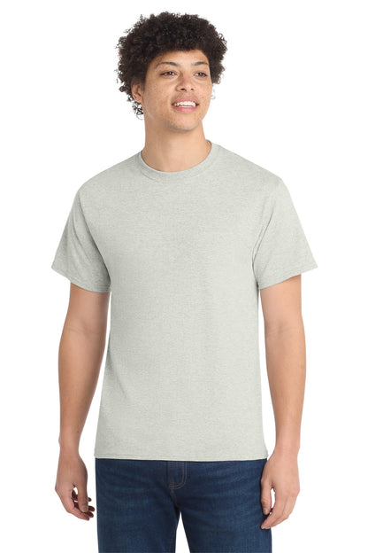 Port & Co Core Cotton Tee. PC54 in Oatmeal Heather