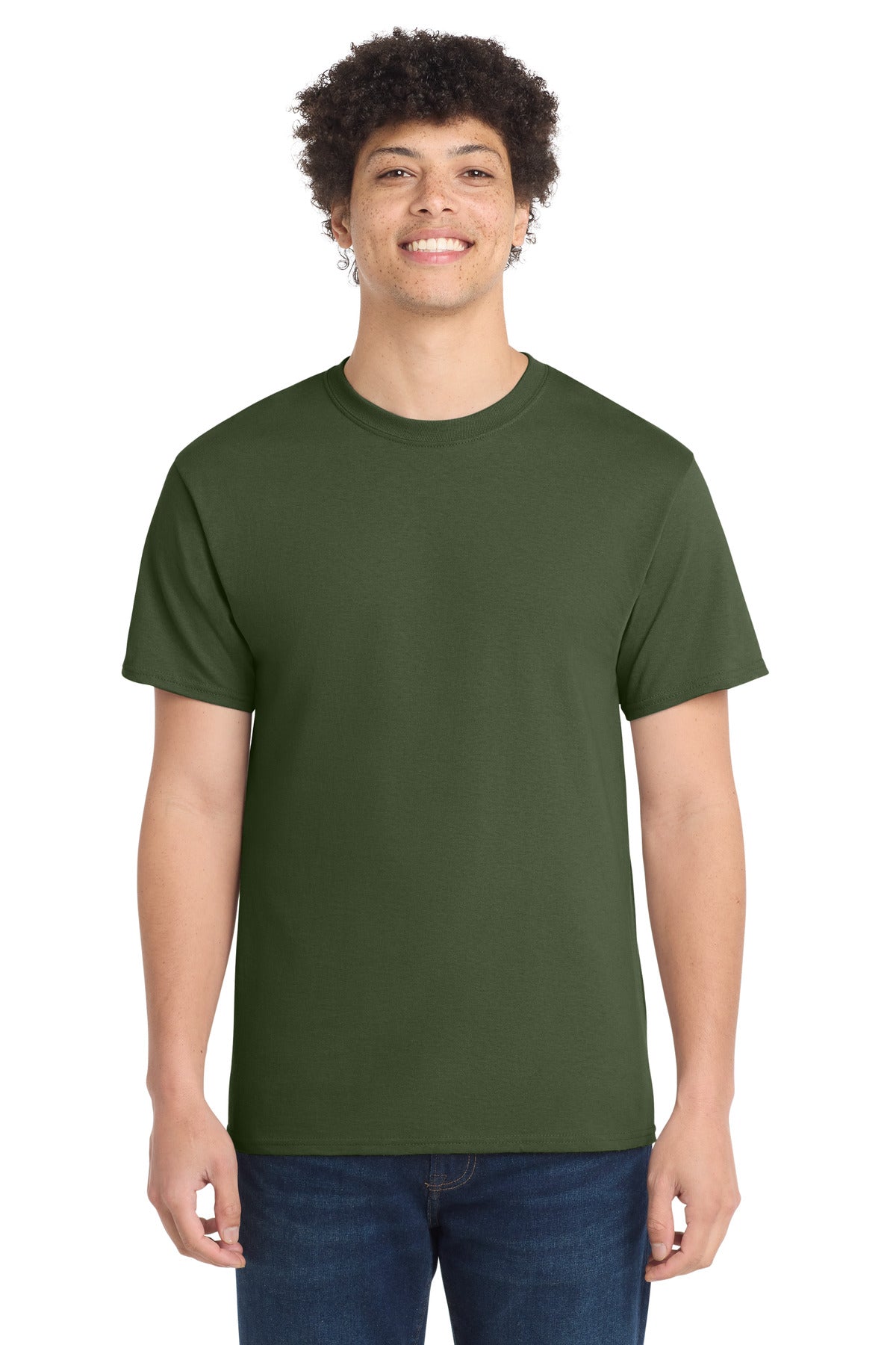 Port & Co Core Cotton Tee. PC54 in Olive
