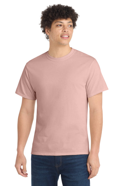 Port & Co Core Cotton Tee. PC54 in Pale Blush