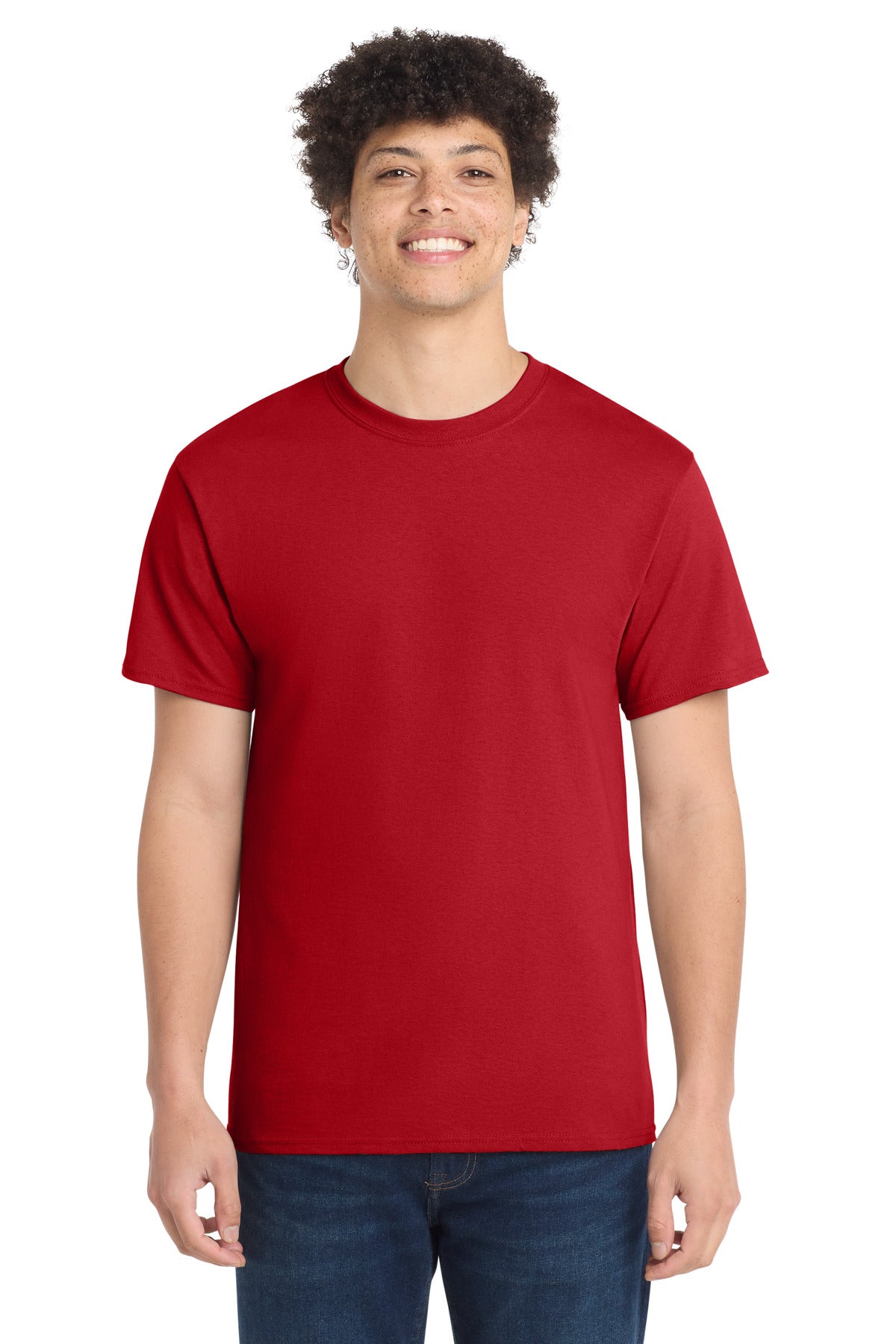 Port & Co Core Cotton Tee. PC54 in Red