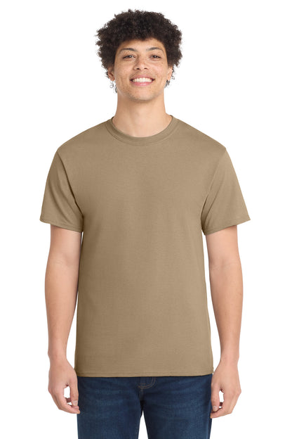 Port & Co Core Cotton Tee. PC54 in Sand