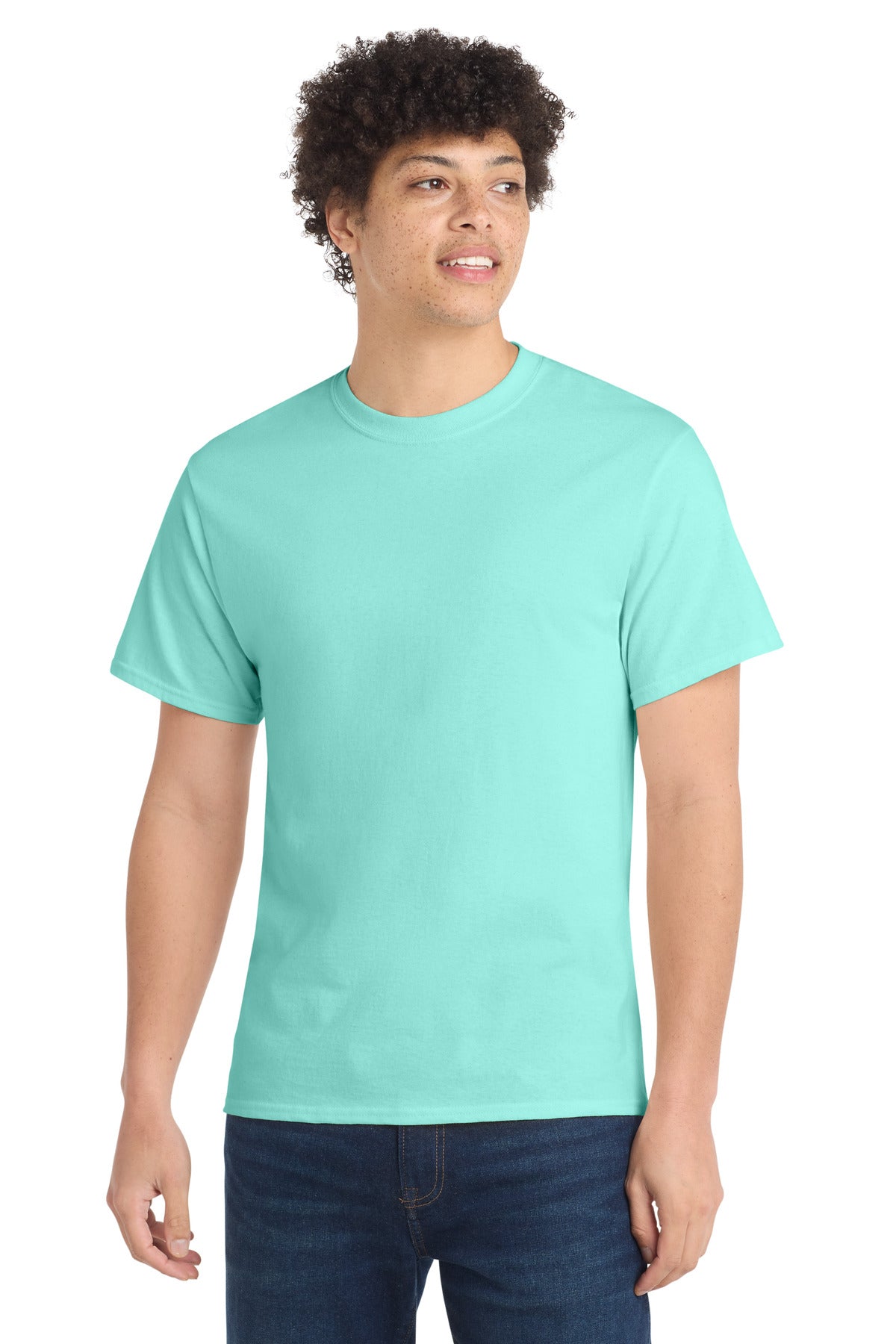 Port & Co Core Cotton Tee. PC54 in True Celadon