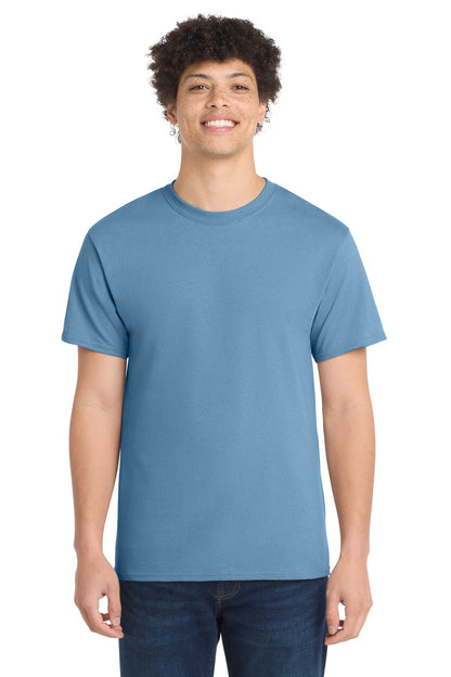Port & Co Core Cotton Tee. PC54 in Tundra Blue