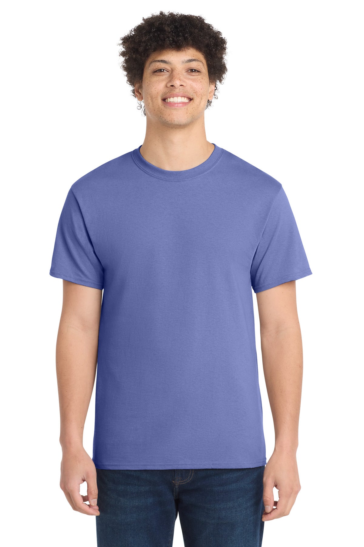 Port & Co Core Cotton Tee. PC54 in Violet