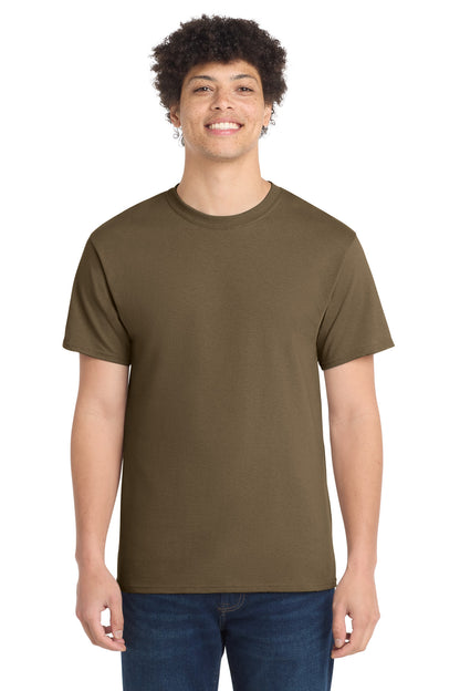 Port & Co Core Cotton Tee. PC54 in Woodland Brown