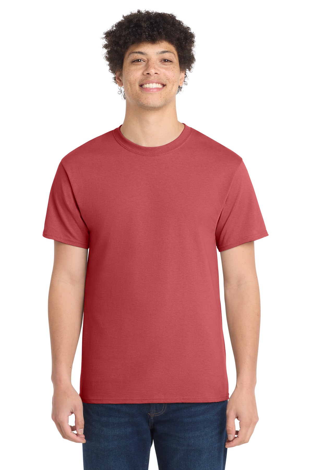 Port & Co Core Cotton Tee. PC54 in Zinnia