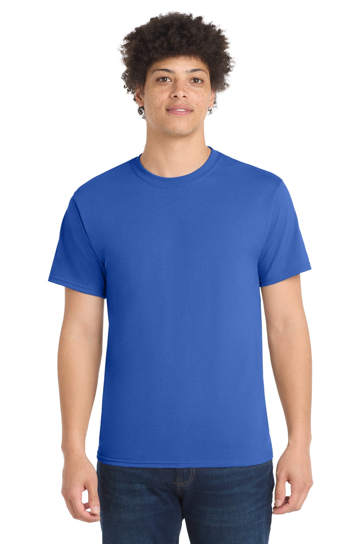 Port & Co Tall Core Blend Tee. PC55T in Royal