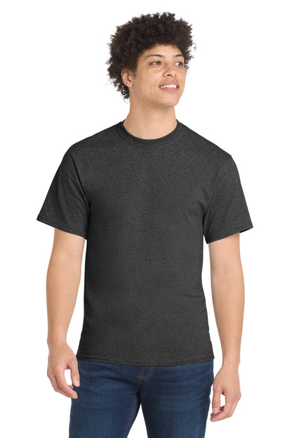 Port & Co Core Blend Tee.  PC55 in Dark Heather Grey
