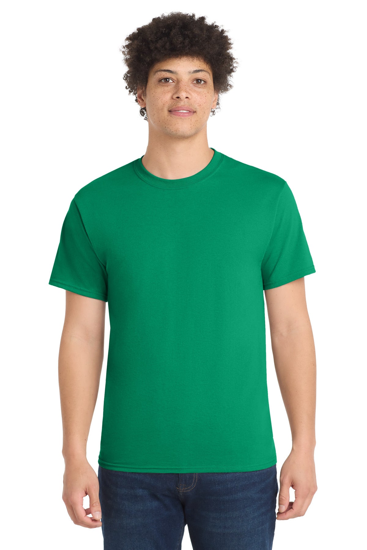 Port & Co Core Blend Tee.  PC55 in Kelly
