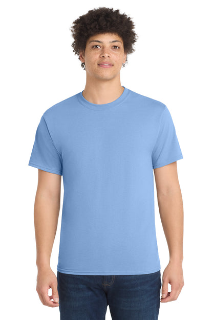Port & Co Core Blend Tee.  PC55 in Light Blue