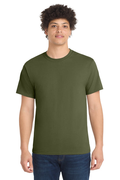 Port & Co Core Blend Tee.  PC55 in Olive Drab Green