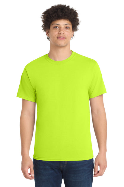 Port & Co Core Blend Tee.  PC55 in Safety Green