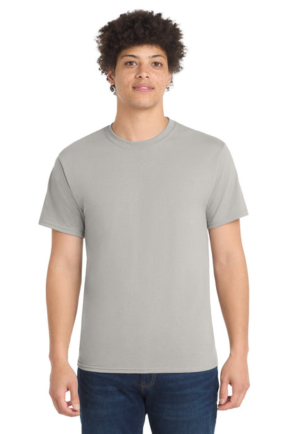 Port & Co Core Blend Tee.  PC55 in Silver