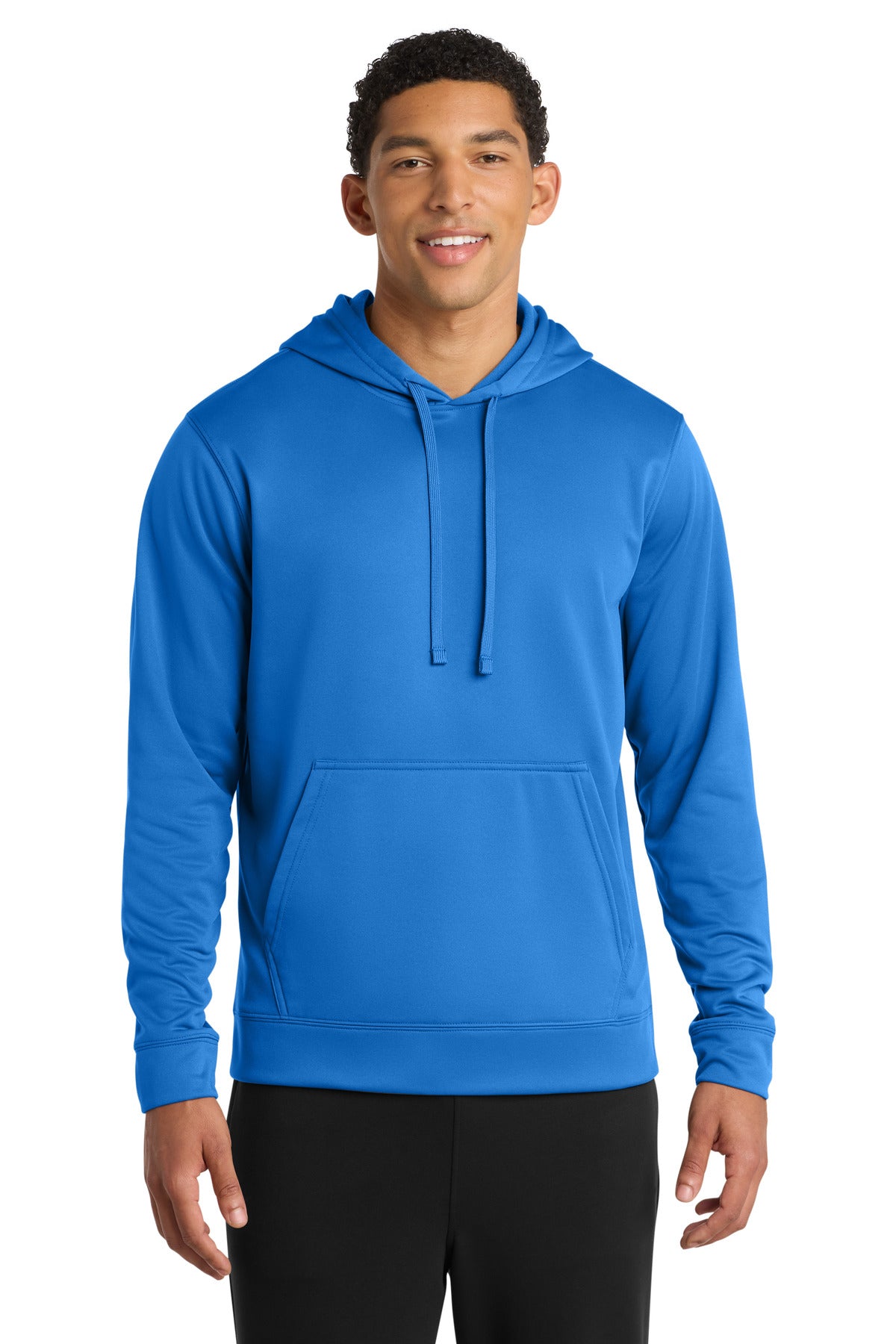 Port & Co Performance Fleece Pullover Hooded Sweatshirt. PC590H in Royal