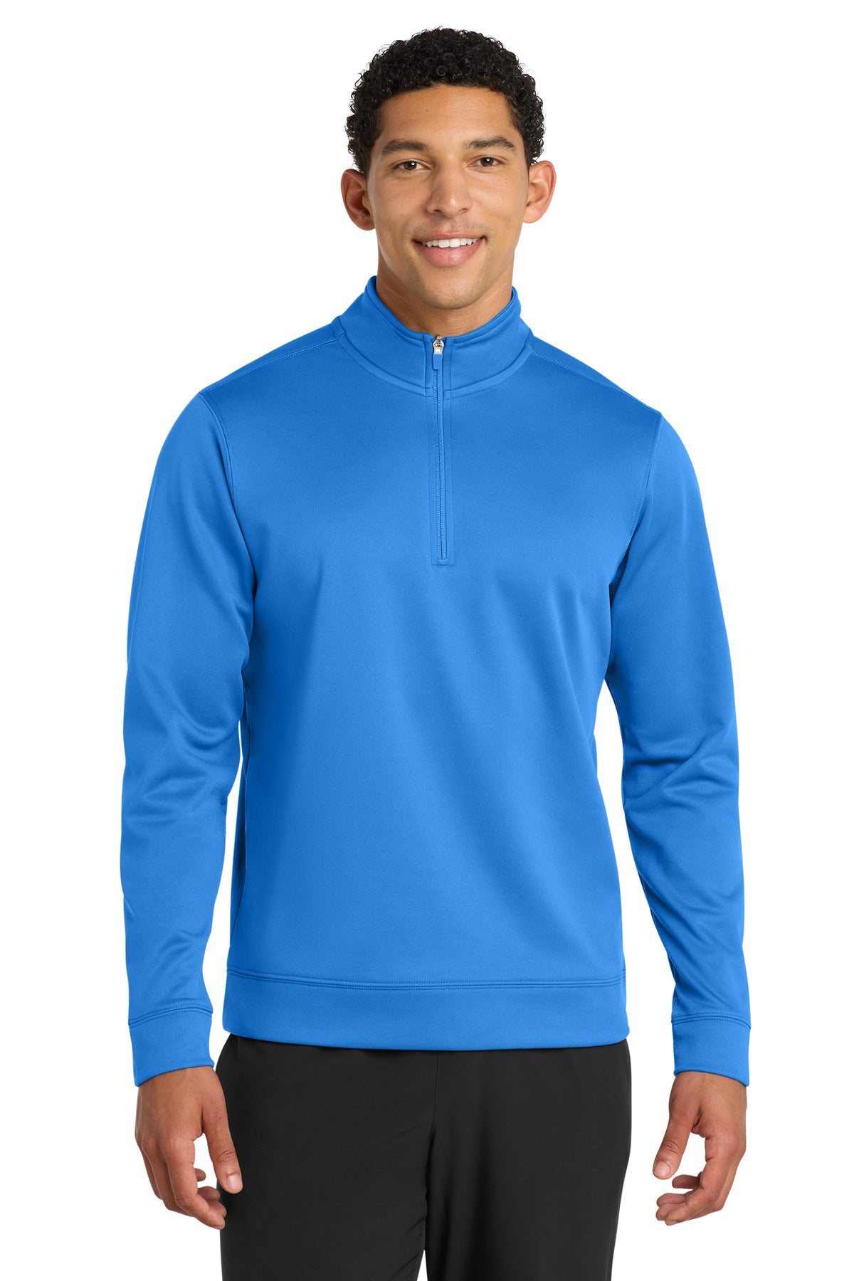 Port & Co Performance Fleece 1/4-Zip Pullover Sweatshirt. PC590Q in Royal