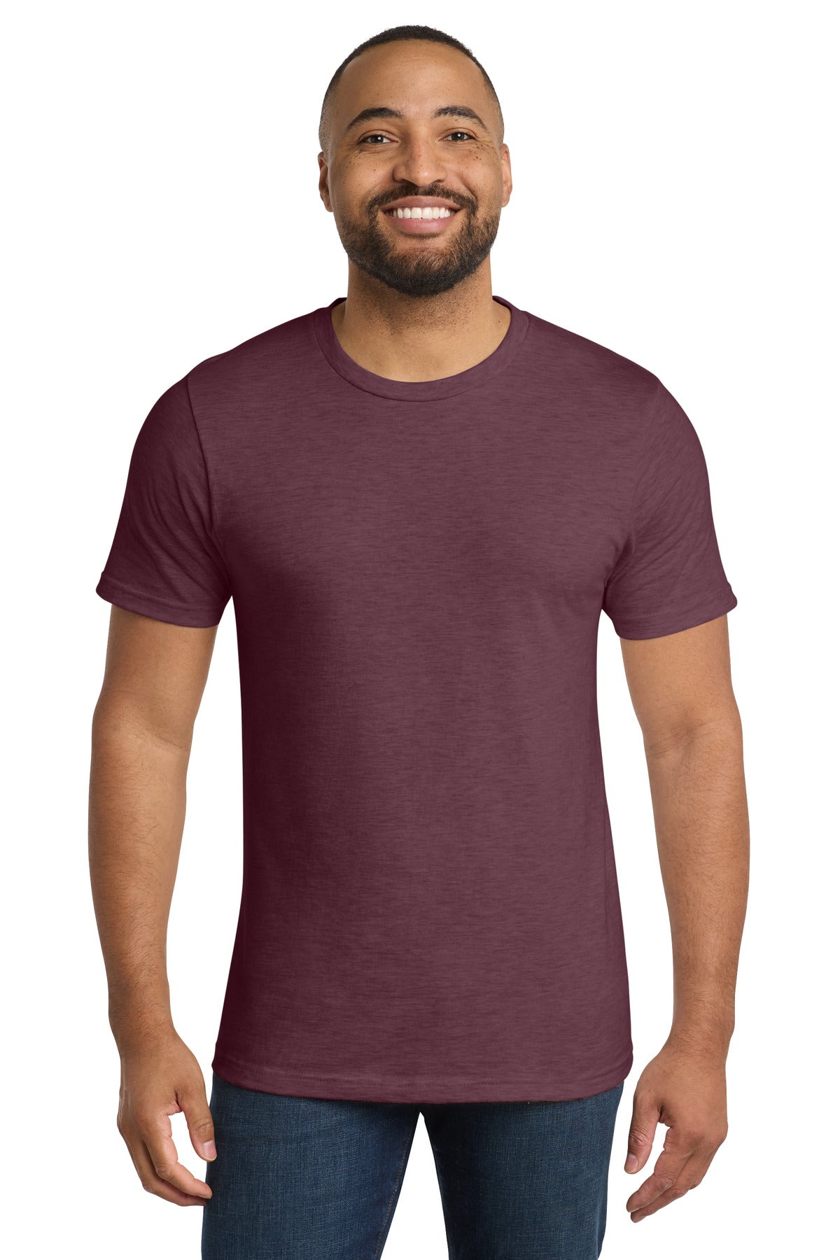 Port & Co Bouncer Tee PC600 in Heather Athletic Maroon