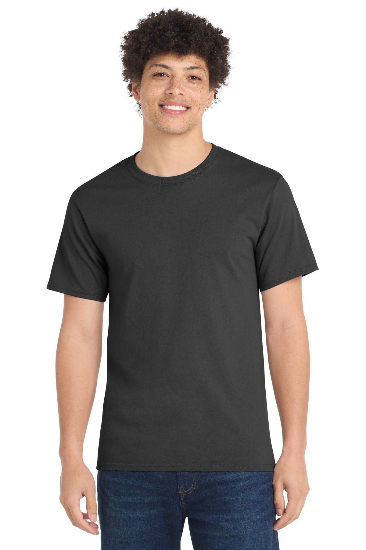 Port & Co Tall Essential Tee.  PC61T in Charcoal