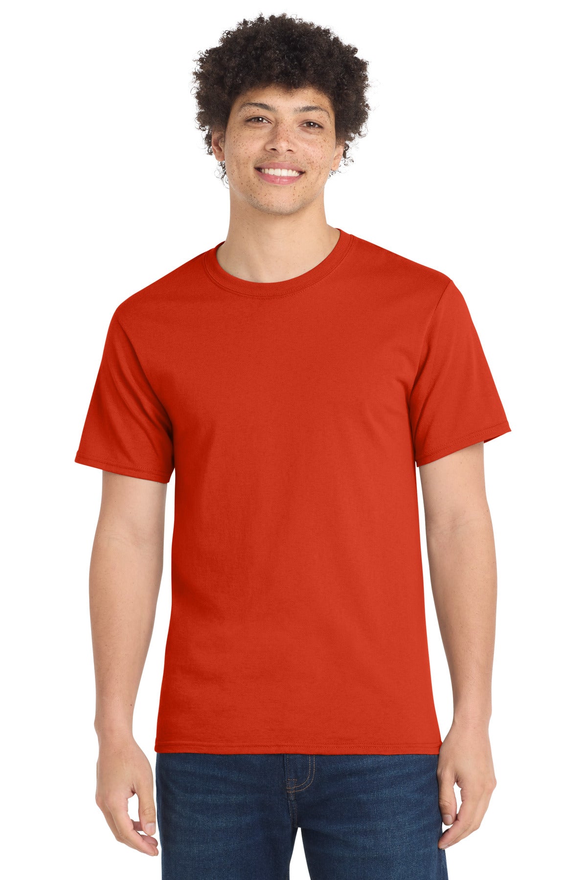 Port & Co Tall Essential Tee.  PC61T in Orange