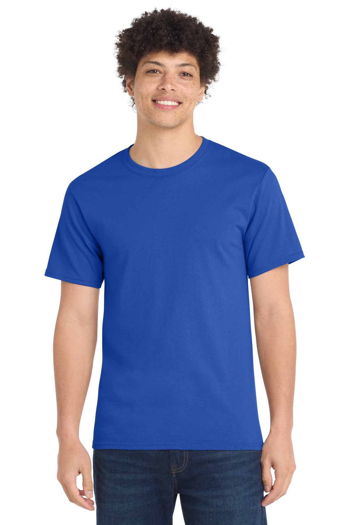 Port & Co Tall Essential Tee.  PC61T in Royal