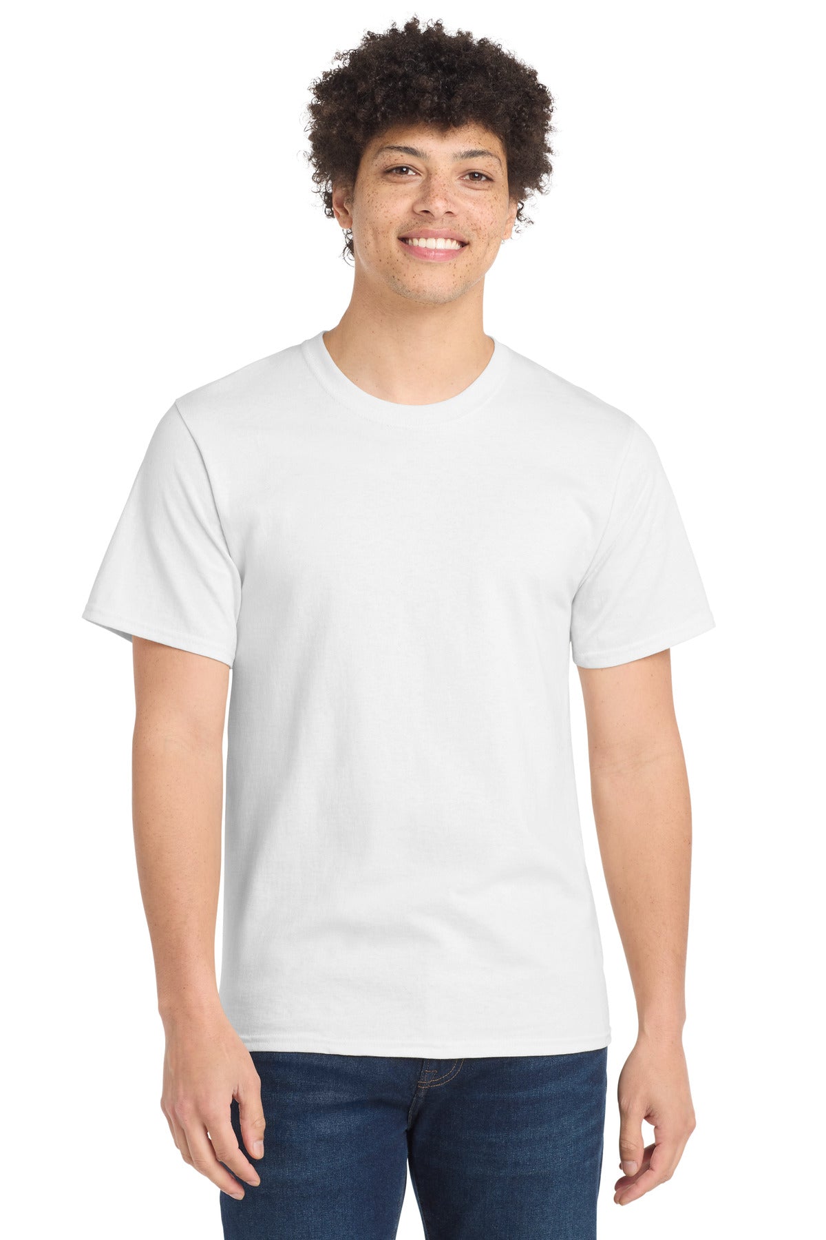 Port & Co Tall Essential Tee.  PC61T in White