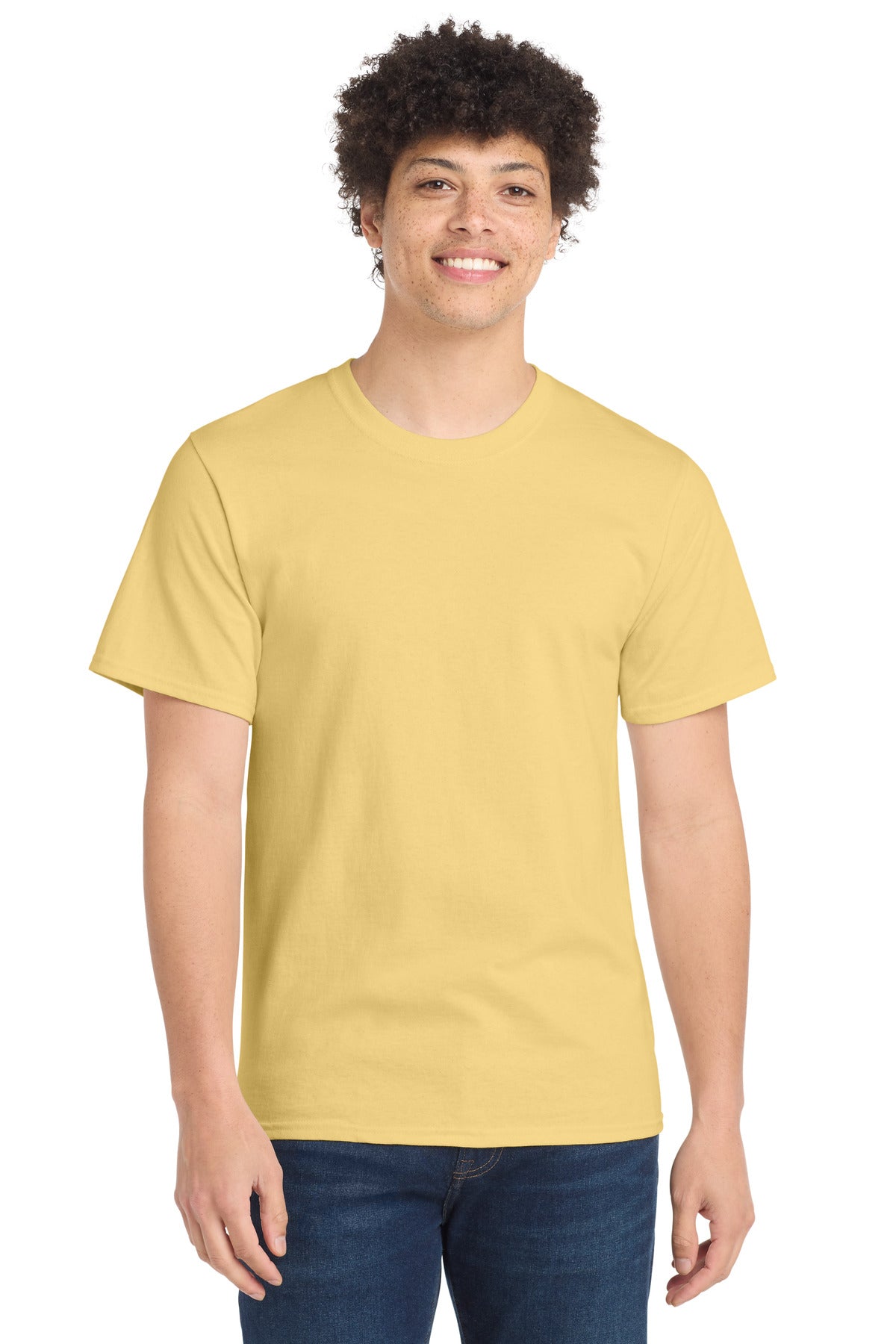 Port & Co Essential Tee. PC61 in Daffodil Yellow