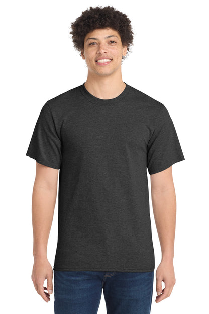 Port & Co Essential Tee. PC61 in Dark Heather Grey