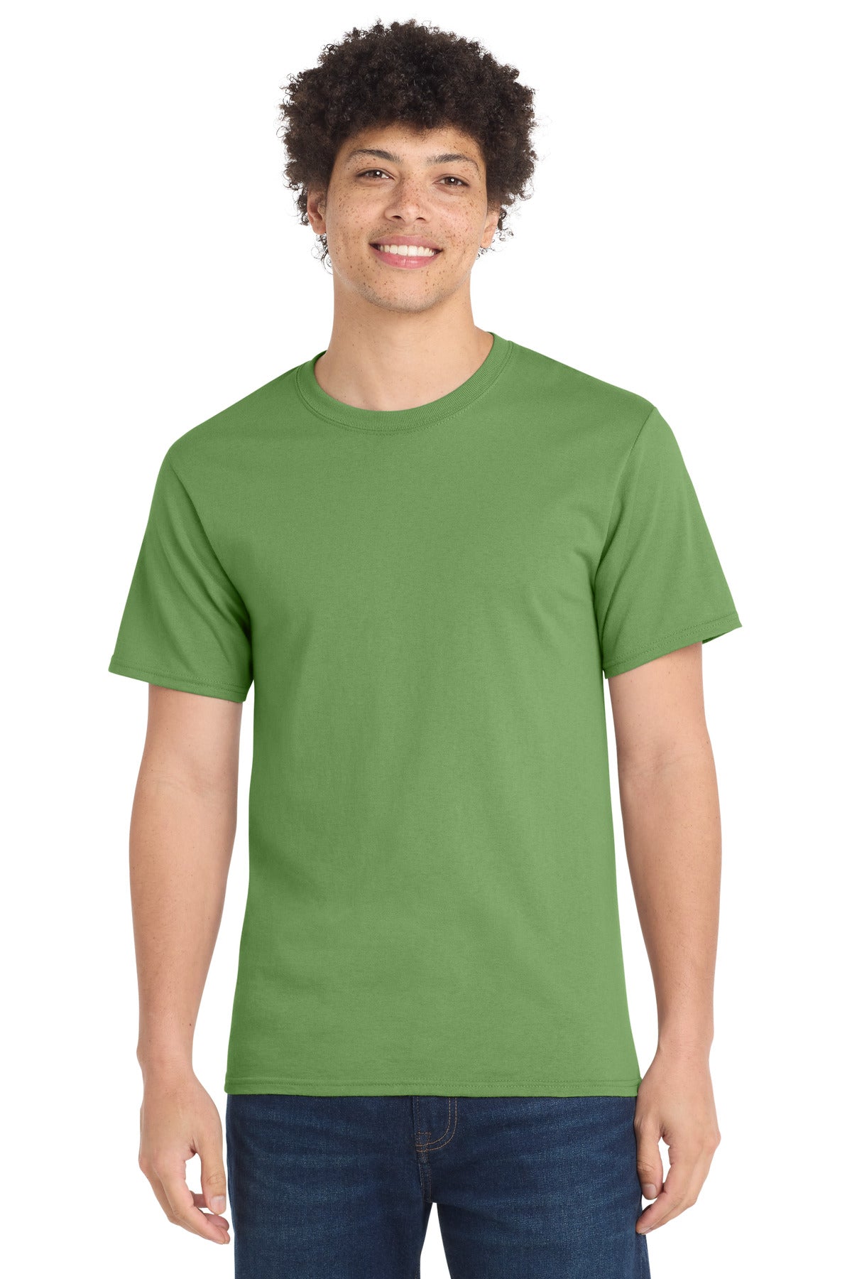 Port & Co Essential Tee. PC61 in Dill Green